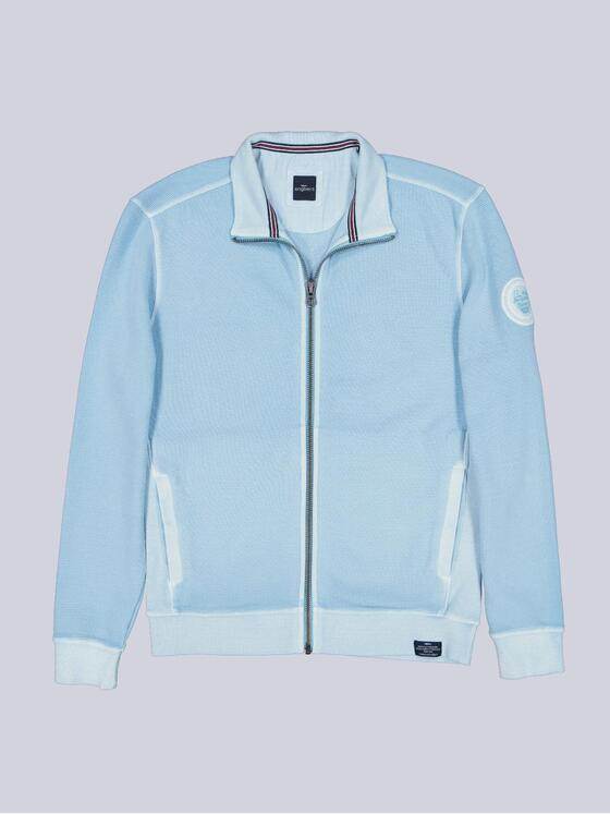 engbers Herren Sweatjacke mit Stehkragen Hellblau 38913