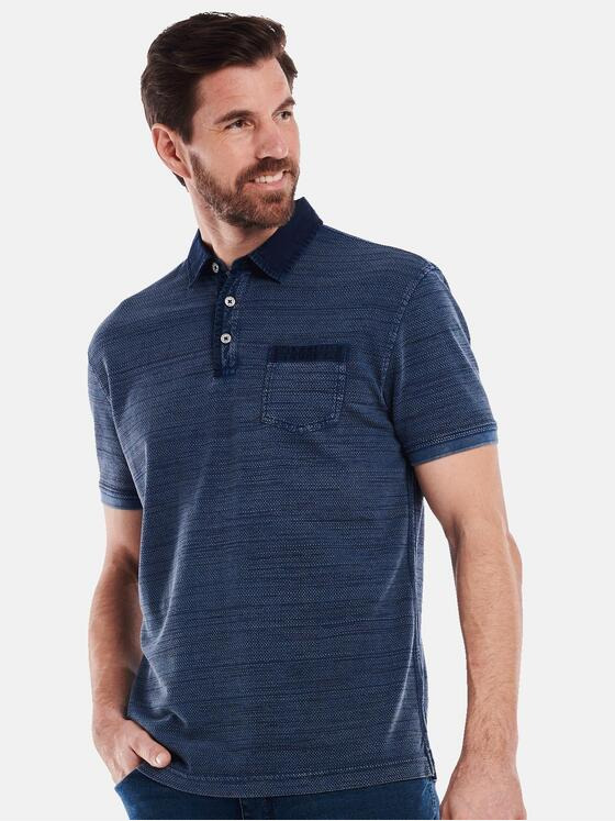 engbers Herren Polo-Shirt regular Blau 35087