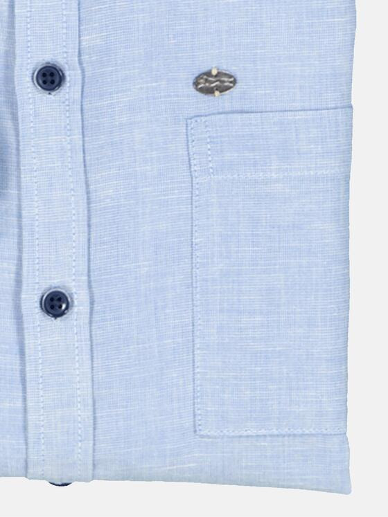 engbers Herren Langarm-Hemd uni Hellblau 36543