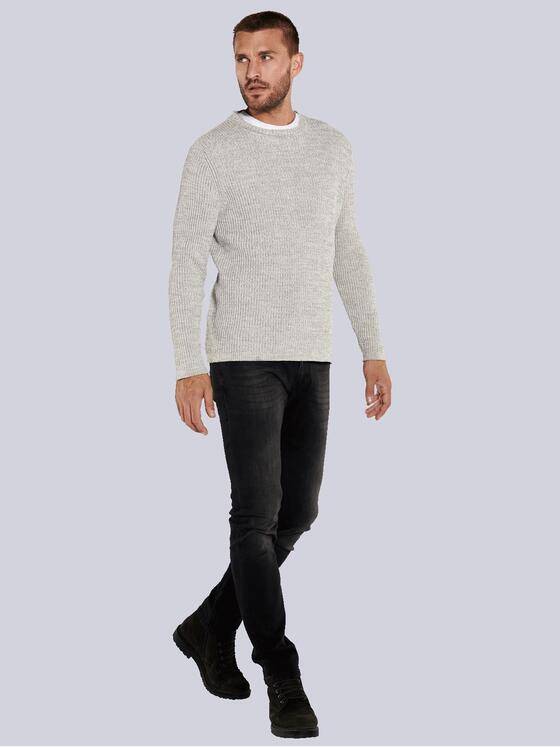 emilio adani Herren Pullover strukturiert Beige 36071