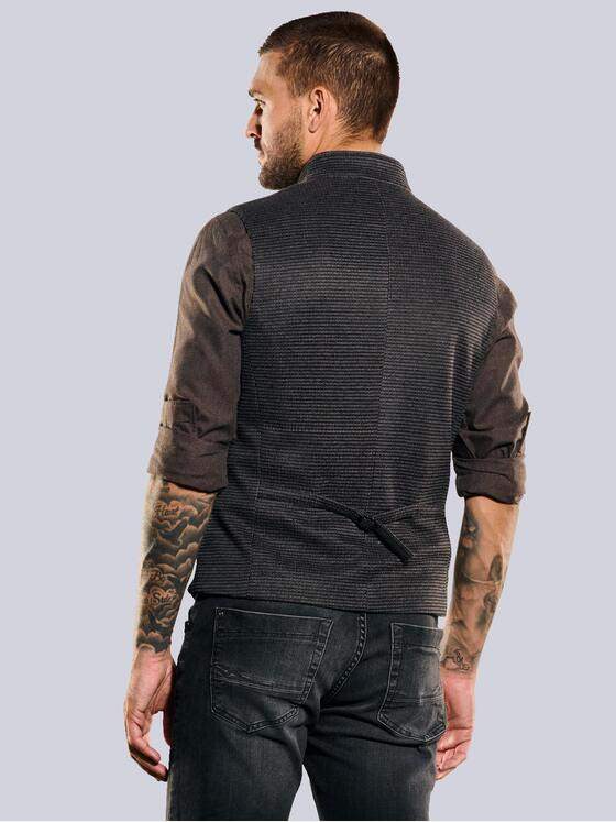 emilio adani Herren Sakko-Weste slim fit Grau 35591