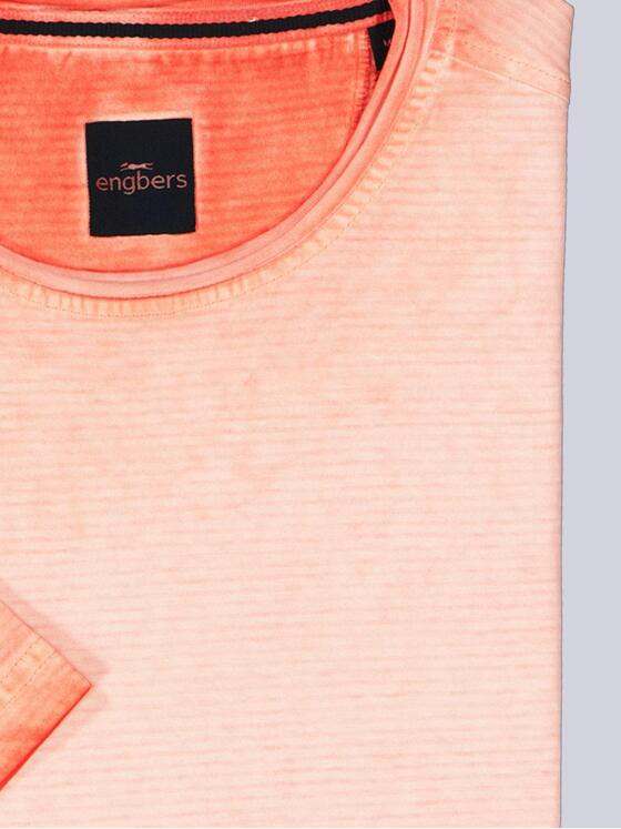 engbers Herren T-Shirt gestreift Orange 38977