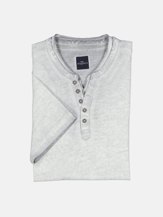 engbers Herren Henley-Shirt uni Grau 36182