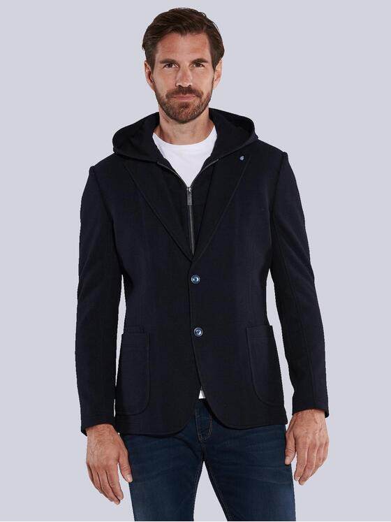 ENGBERS GERMANY Herren Sakko mit heraustrennbarem Inlent Blau 35503