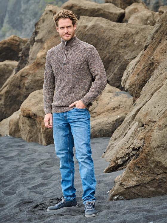 engbers Herren Pullover mit Troyerkragen Mehrfarbig 35551