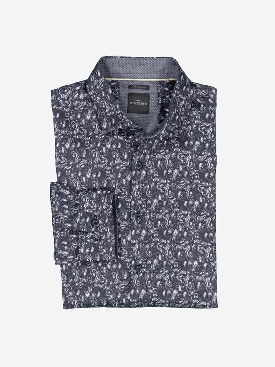 engbers Herren Langarm-Hemd "My Favorite" Schwarz 37275