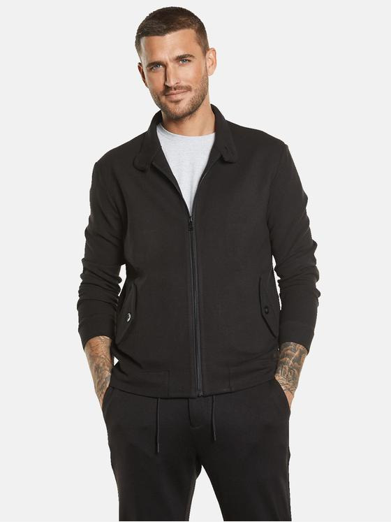 emilio adani Herren Jacke strukturiert Schwarz 34601