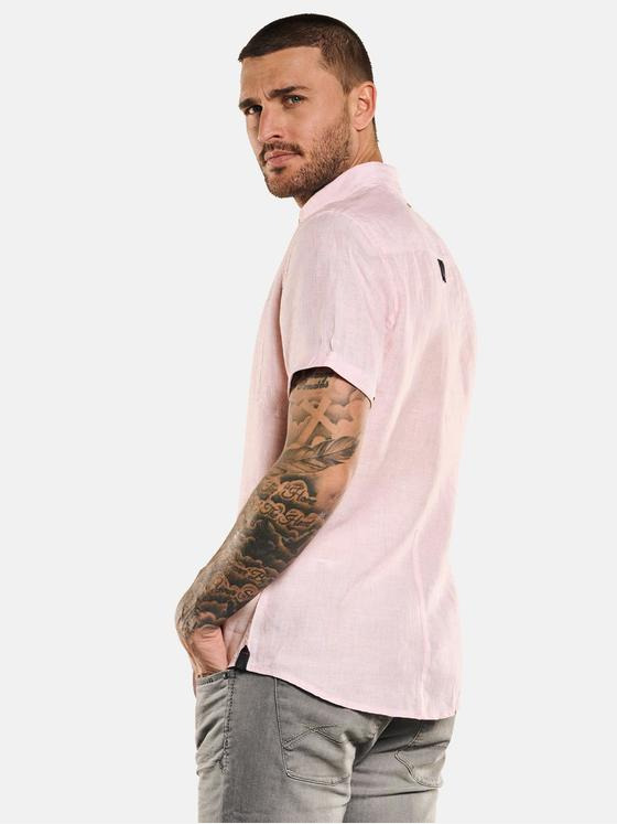 emilio adani Herren Hemd uni Rosa 32983