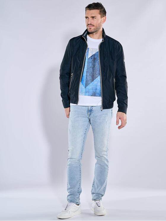 emilio adani Herren Funktionsjacke mit wasserabweisender Oberfläche Blau 38411