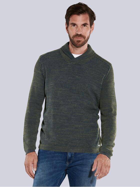 engbers Herren Pullover uni Grün 35853