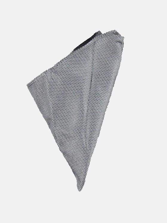 emilio adani Herren Einstecktuch im zeitlosen Design Grau 31399