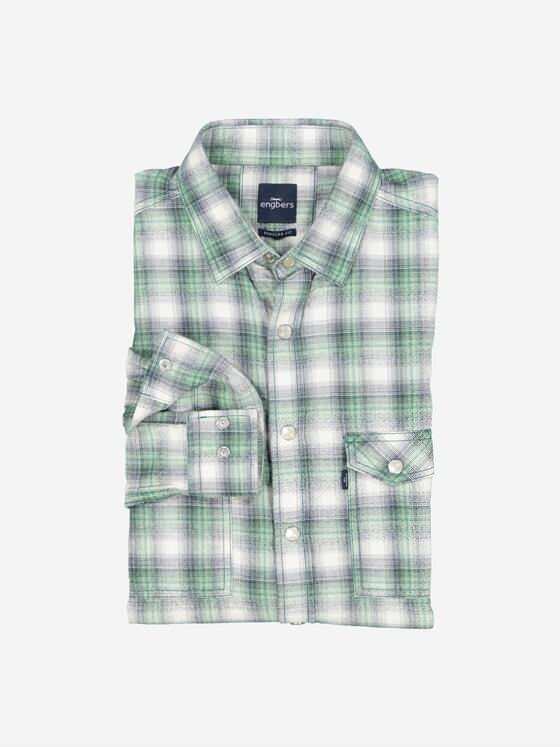 engbers Herren Karohemd Gruen 37987