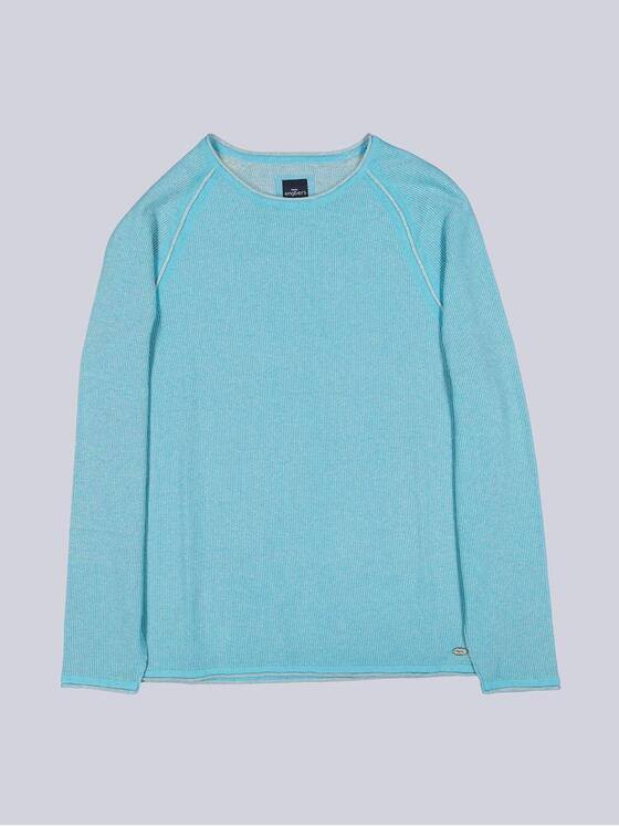 engbers Herren Pullover uni Mittelblau 38680