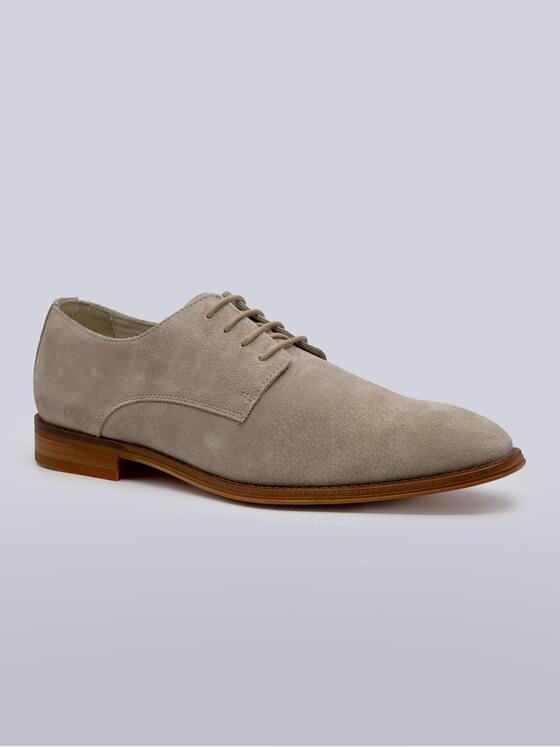 emilio adani Herren Halbschuh aus Velours-Leder Beige 38530