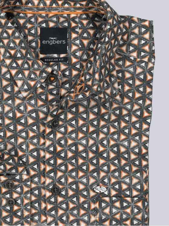 engbers Herren Hemd langarm Orange 36083