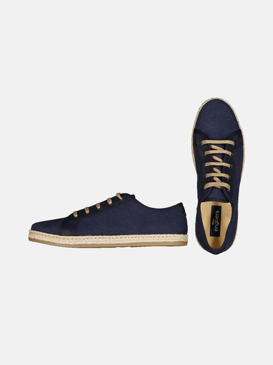 engbers Herren Halbschuh in Espandrilles-Optik Marineblau 32607