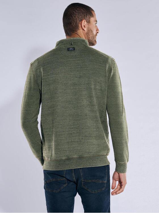 engbers Herren Sweatshirt mit Stehkragen Khaki 37761