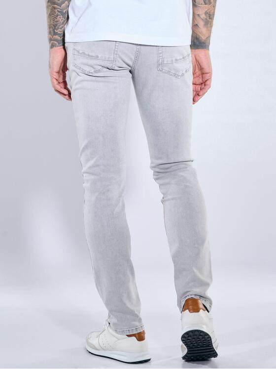 emilio adani Herren Modische Jeans mit geradem Bein Hellgrau 40595