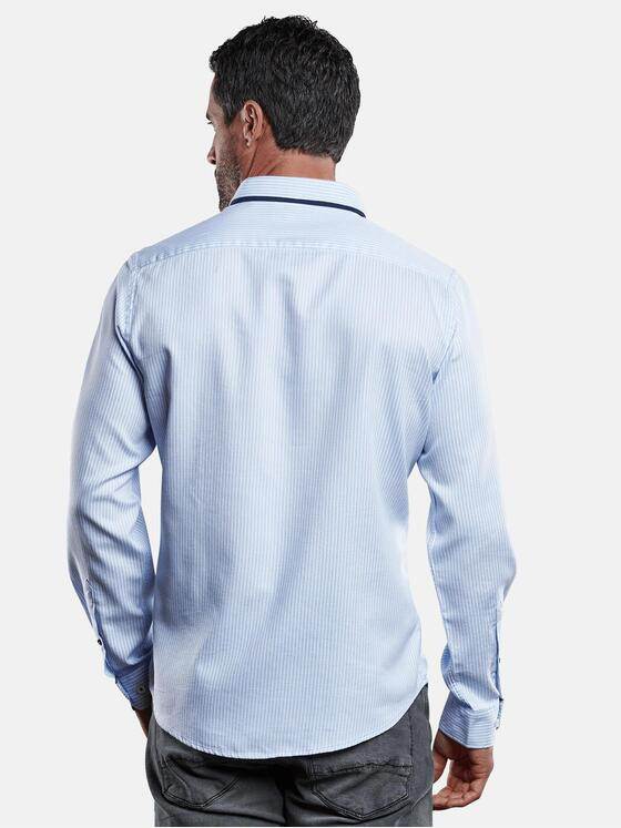 engbers Herren Edel glänzendes Langarmhemd Hellblau 28935