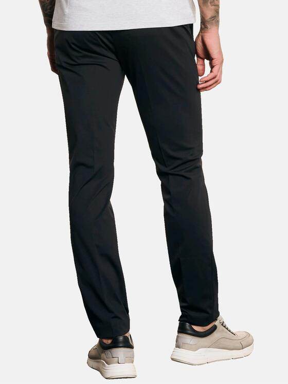 emilio adani Herren Anzughose slim fit Schwarz 35373