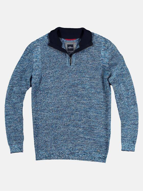 engbers Herren Softer Stehkragenpullover Himmelblau 28898