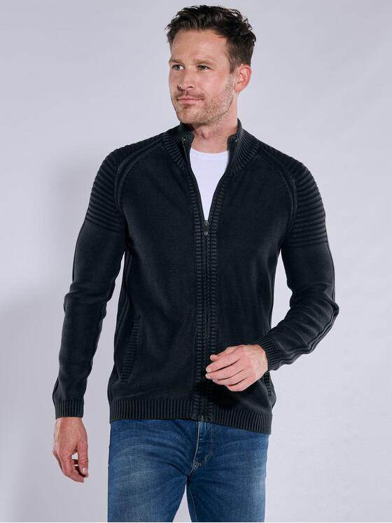 engbers Herren Cardigan uni Anthrazit 38147