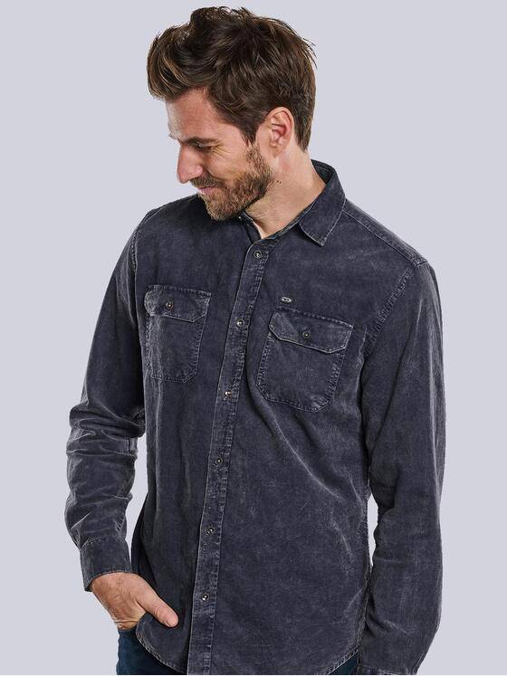 engbers Herren Hemd uni Blau 33707