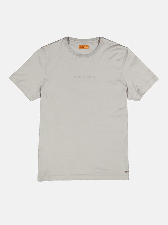emilio adani Herren T-Shirt uni Grau 35152
