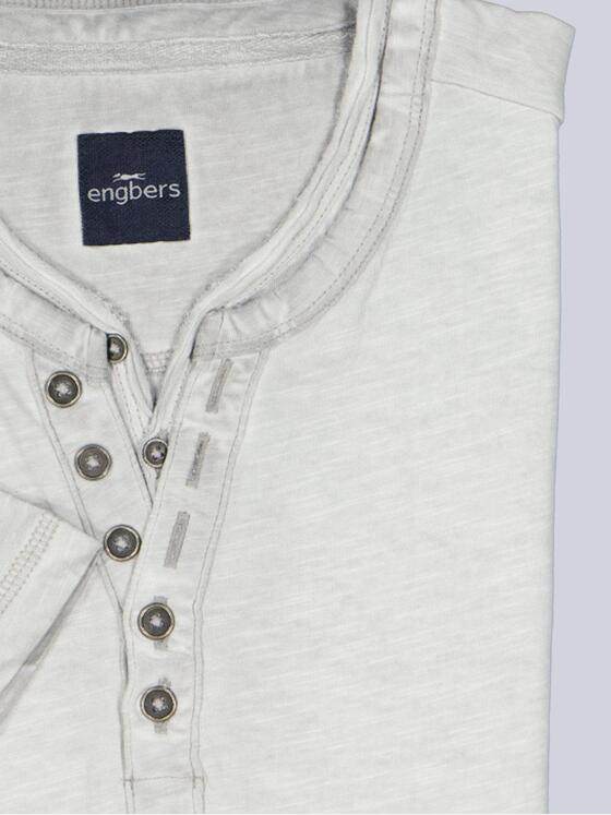 engbers Herren Henley T-Shirt Hellgrau 38337