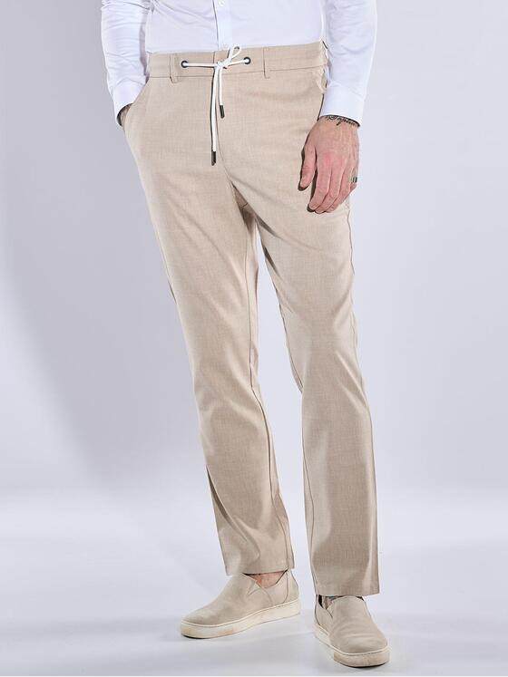 emilio adani Herren Anzug-Hose slim fit Beige 38462
