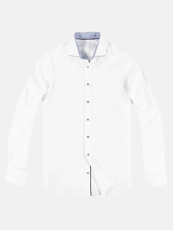 ENGBERS GERMANY Herren Hemd mit Haifischkragen Reinweiss 29670