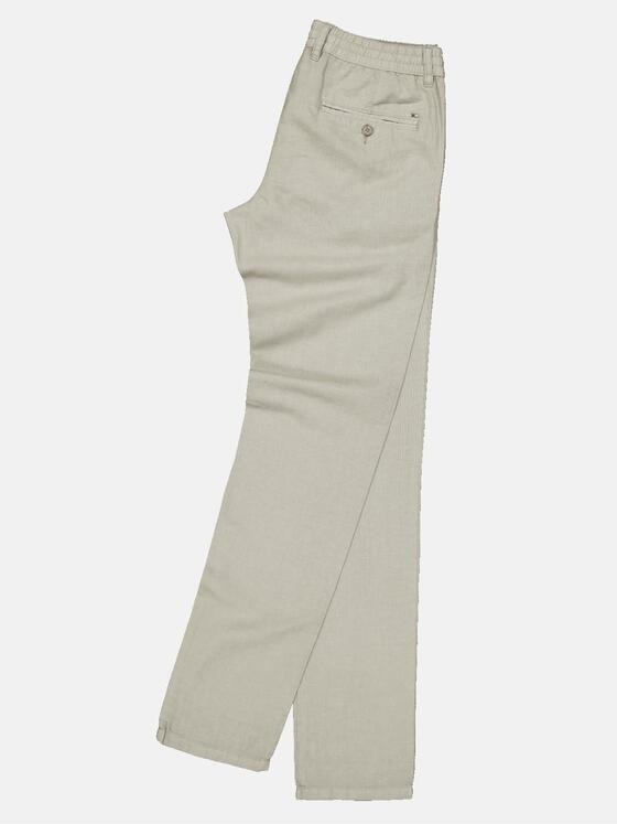 emilio adani Herren Chino mit Leinenanteil Beige 34680