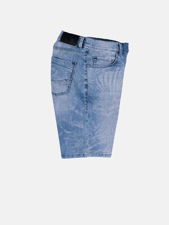 emilio adani Herren Modische Denim Shorts mit coolem Laserprint Blau 29631