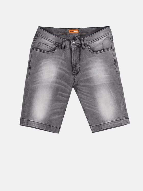 emilio adani Herren Authentisch gewaschene Bermuda Grau 29859