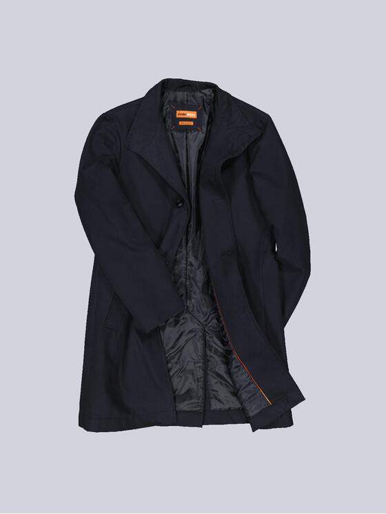 emilio adani Herren Mantel aus Baumwolle Blau 32247