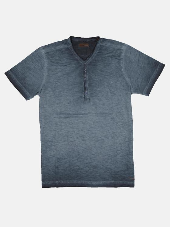 emilio adani Herren Henley T-Shirt Blau 32765