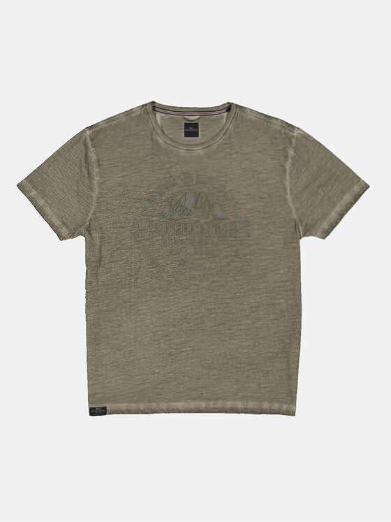 engbers Herren T-Shirt mit Print Braunbeige 33407