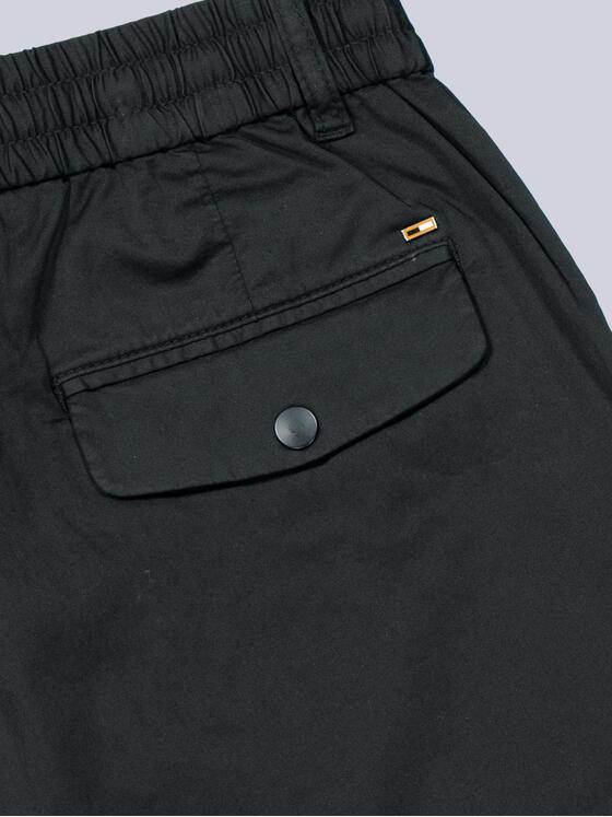 emilio adani Herren Chino mit Tunnelzug Schwarz 38273