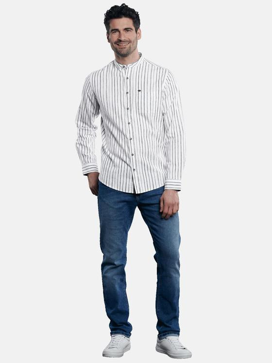 engbers Herren Hemd gemustert Naturweiss 31566