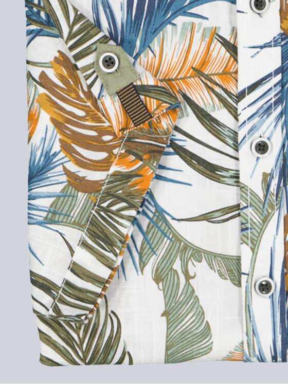 engbers Herren Kurzarm-Hemd gemustert Khaki 38776