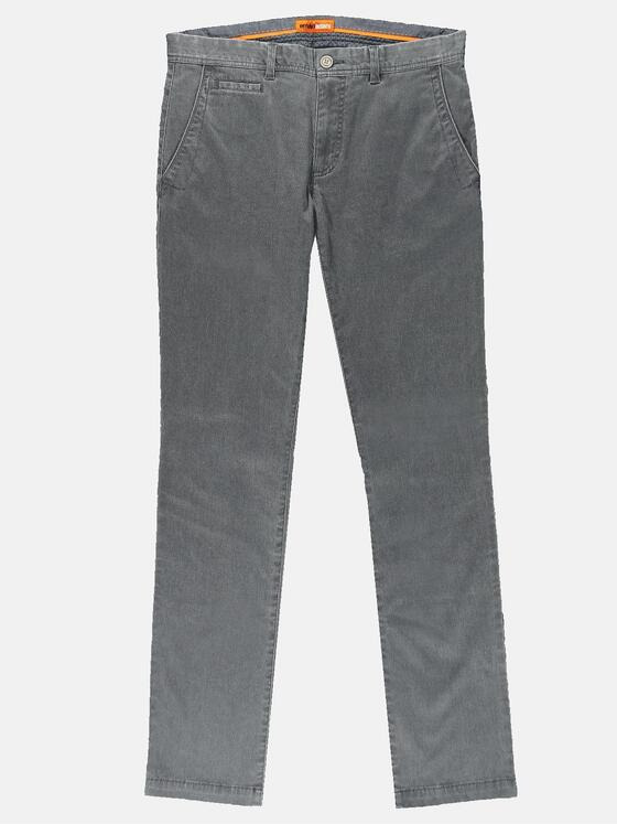 emilio adani Herren Chino strukturiert Grau 31625