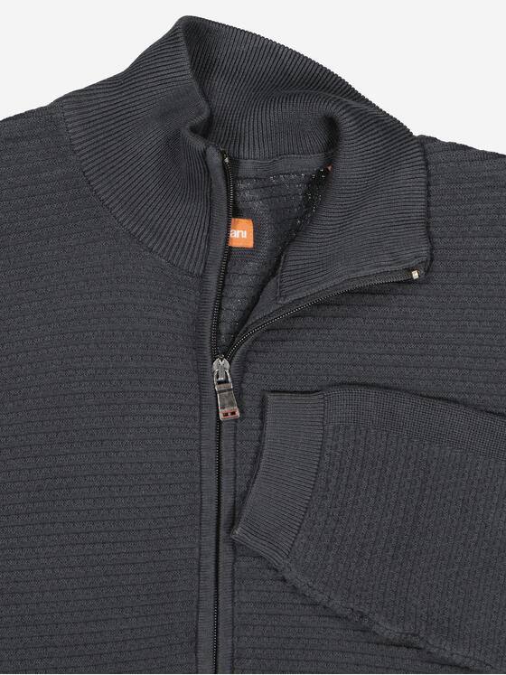 emilio adani Herren Cardigan uni Schwarz 38130