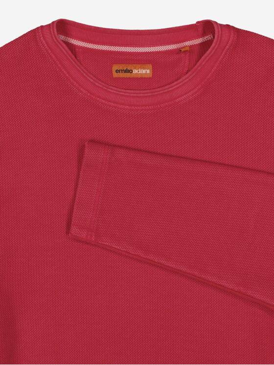 emilio adani Herren Pullover strukturiert Rot 38023