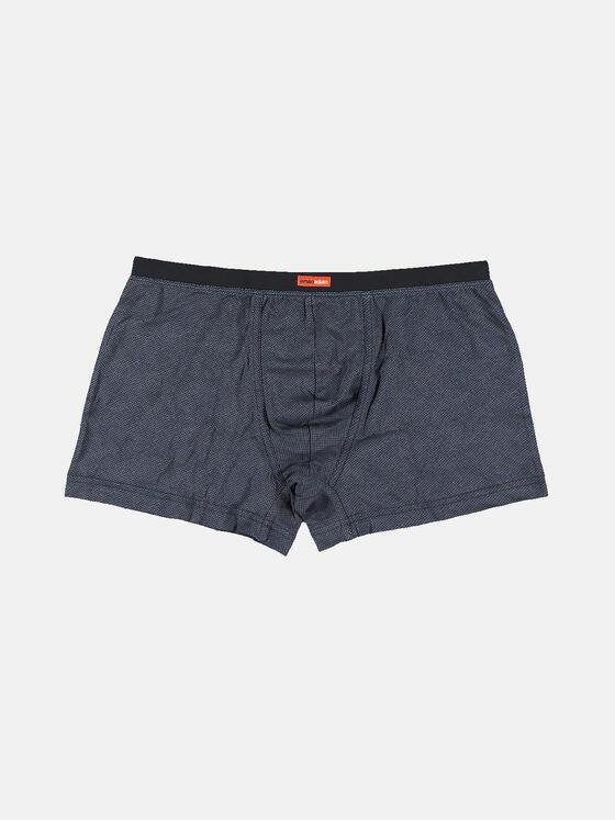emilio adani Herren Formbeständige Boxershorts mit stylischem Muster Blau 30067