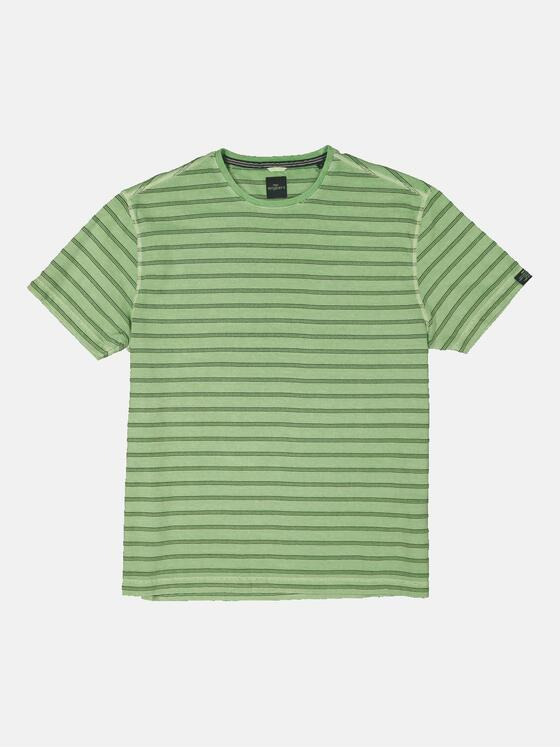 engbers Herren T-Shirt gestreift Grün 34519