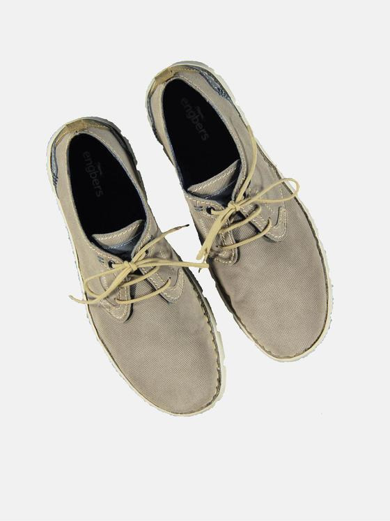 engbers Herren Halbschuh aus Veloursleder Grau 32086