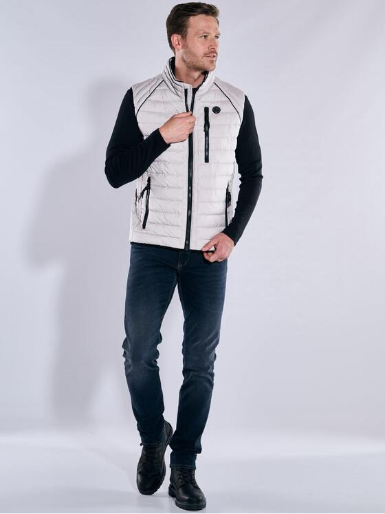 engbers Herren Steppweste regular Grau 37178