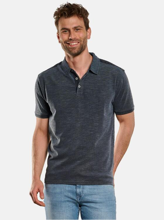 engbers Herren Polo-Shirt gestreift Blau 33142