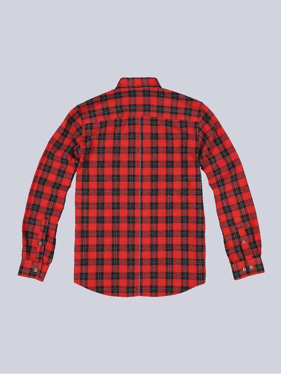 engbers Herren Langarm-Hemd kariert Feuerrot 33646