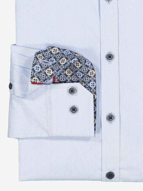 engbers Herren Langarm-Hemd "My Favorite" Blau 35839